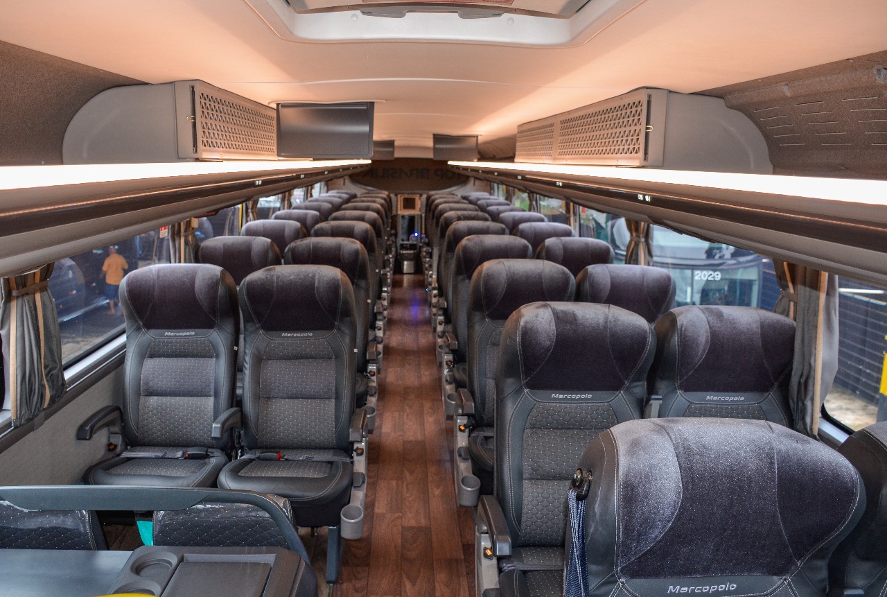Interior do ônibus